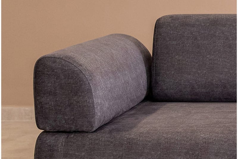 Southburn 3-seter Sovesofa 90x220 cm i Stoff med Løse Ryggputer - Svart - Møbler - Sofaer - Sovesofaer - 3 seters sovesofa