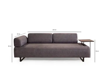 Southburn Sovesofa 3-seters - Antrasitt - Møbler - Sofaer - Sovesofaer - 3 seters sovesofa