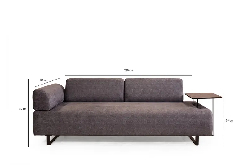Southburn Sovesofa 3-seters - Antrasitt - Møbler - Sofaer - Sovesofaer - 3 seters sovesofa