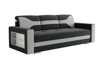 Sovesofa 236cm - Mørkegrå - Møbler - Sofaer - Sovesofaer - 3 seters sovesofa