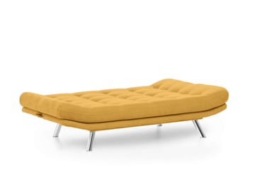 Sovesofa 3-seter Perc 200x104 cm - Sennepsgul - Møbler - Sofaer - Sovesofaer - 3 seters sovesofa