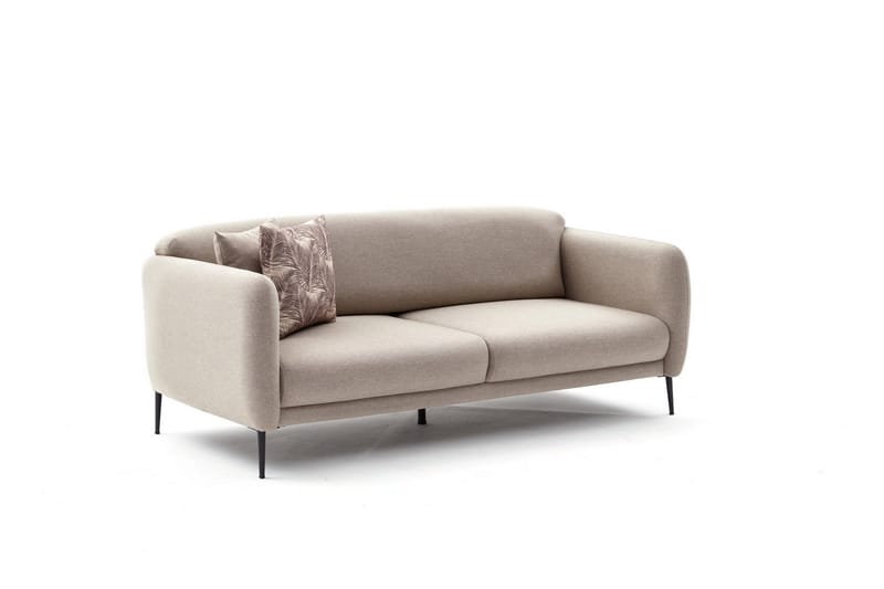 Sovesofa 3-seters Genna 180x90 cm - Beige - 3 seters sovesofa