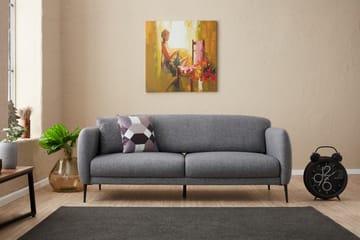 Sovesofa 3-seters Genna 180x90 cm - Grå - Møbler - Sofaer - Sovesofaer - 3 seters sovesofa