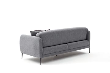 Sovesofa 3-seters Genna 180x90 cm - Grå - Møbler - Sofaer - Sovesofaer - 3 seters sovesofa