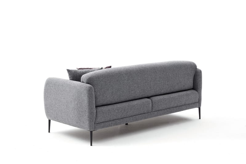 Sovesofa 3-seters Genna 180x90 cm - Grå - Møbler - Sofaer - Sovesofaer - 3 seters sovesofa