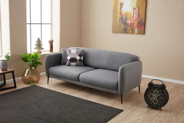 Sovesofa 3-seters Genna 180x90 cm - Grå - Møbler - Sofaer - Sovesofaer - 3 seters sovesofa