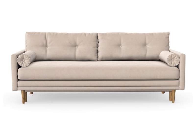 Sovesofa Alory med Oppbevaring 3-seter - Beige - 3 seters sovesofa