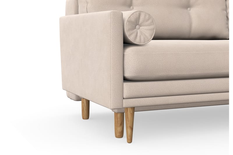 Sovesofa Alory med Oppbevaring 3-seter - Beige - 3 seters sovesofa