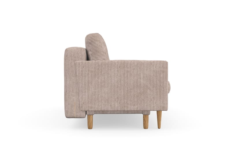 Sovesofa Alory med Oppbevaring 3-seter - Mørkbeige - 3 seters sovesofa