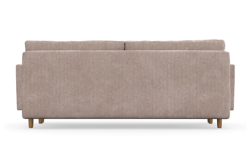 Sovesofa Alory med Oppbevaring 3-seter - Mørkbeige - 3 seters sovesofa