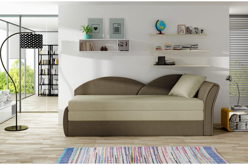 Sovesofa Candida - Beige/Brun - 3 seters sovesofa