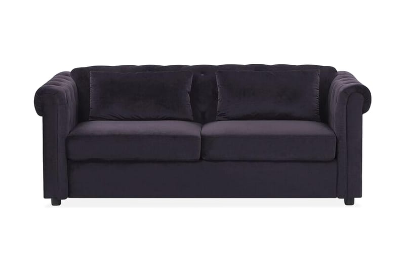 Sovesofa Cayenna - Svart - Møbler - Sofaer - Sovesofaer - 3 seters sovesofa