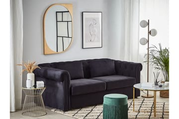 Sovesofa Cayenna - Svart - Møbler - Sofaer - Sovesofaer - 3 seters sovesofa