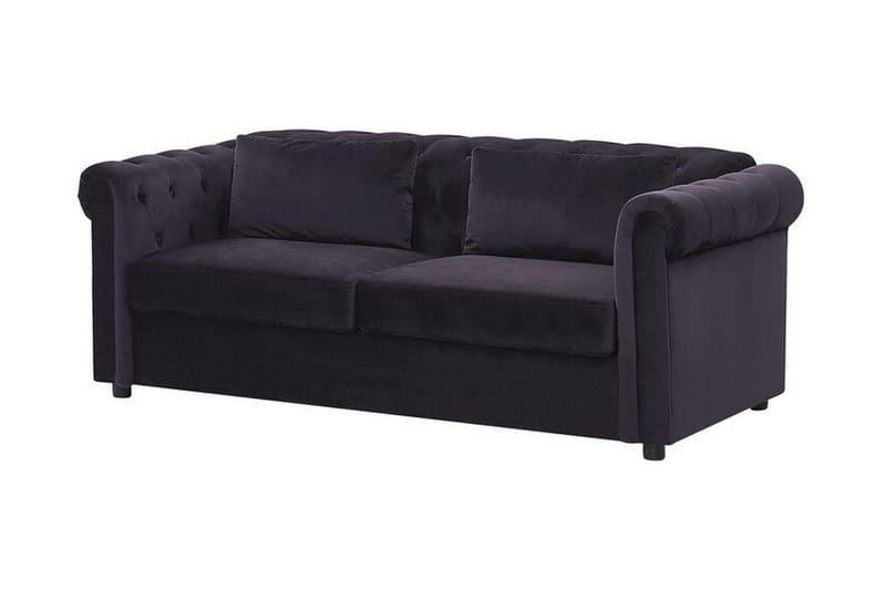 Sovesofa Cayenna - Svart - Møbler - Sofaer - Sovesofaer - 3 seters sovesofa
