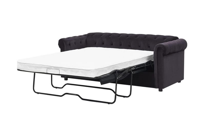 Sovesofa Cayenna - Svart - Møbler - Sofaer - Sovesofaer - 3 seters sovesofa