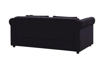Sovesofa Cayenna - Svart - Møbler - Sofaer - Sovesofaer - 3 seters sovesofa