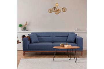 Sovesofa Charlesbourg 3-seters 223x94 cm - Blå - Møbler - Sofaer - Sovesofaer - 3 seters sovesofa