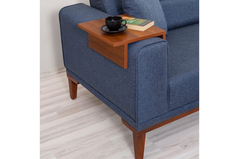 Sovesofa Charlesbourg 3-seters 223x94 cm - Blå - Møbler - Sofaer - Sovesofaer - 3 seters sovesofa