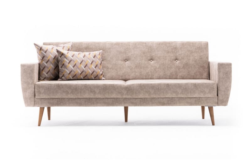 Sovesofa Chile 3-seters 194x110 - Krem - 3 seters sovesofa