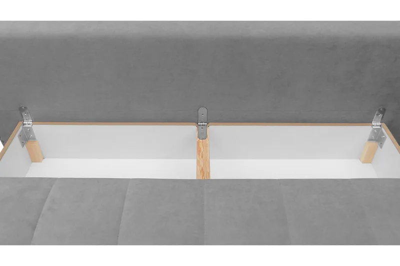 Sovesofa FABIO LED-belysning - Beige - Møbler - Sofaer - Sovesofaer - 3 seters sovesofa