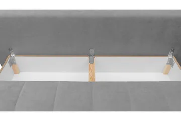 Sovesofa FABIO LED-belysning - Svart - Møbler - Sofaer - Sovesofaer - 3 seters sovesofa