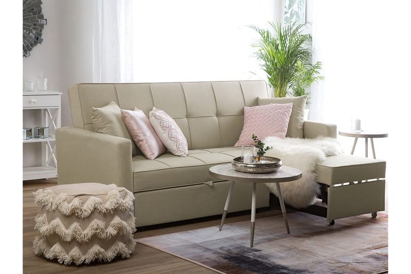 Sovesofa Glomma 207 cm - Beige - 3 seters sovesofa