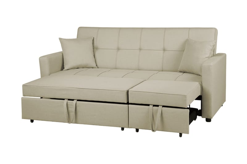 Sovesofa Glomma 207 cm - Beige - 3 seters sovesofa