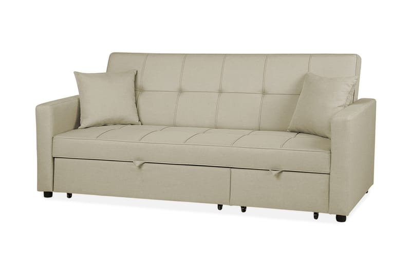 Sovesofa Glomma 207 cm - Beige - 3 seters sovesofa