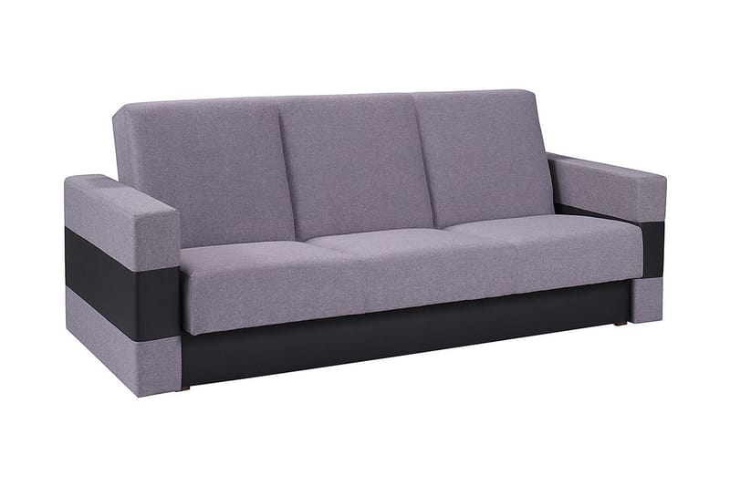 Sovesofa Gordia 222x88x89 cm - Grå - Møbler - Sofaer - Sovesofaer - 3 seters sovesofa