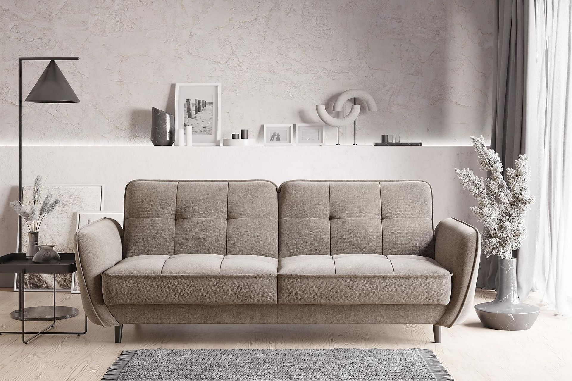Sovesofa Kaval 3-seters - Beige - Møbler - Sofaer - Sovesofaer - 3 seters sovesofa