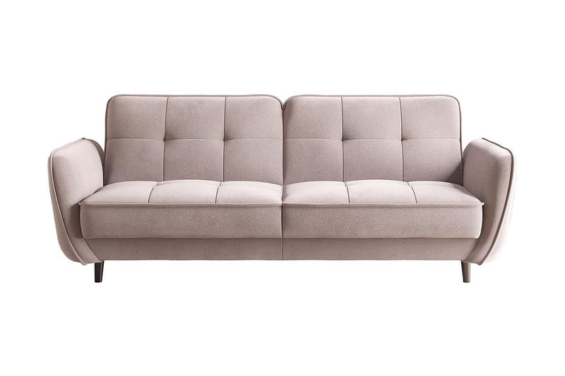 Sovesofa Kaval 3-seters - Lyserosa - Møbler - Sofaer - Sovesofaer - 3 seters sovesofa