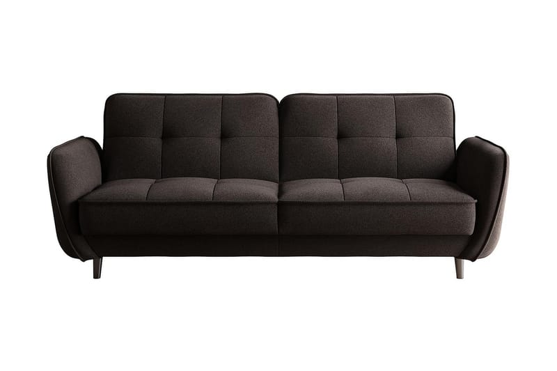 Sovesofa Kaval 3-seters - Mørkebrun - 3 seters sovesofa