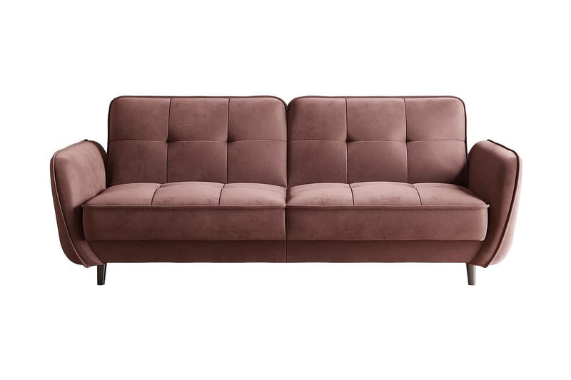 Sovesofa Kaval 3-seters - Rosa - 3 seters sovesofa