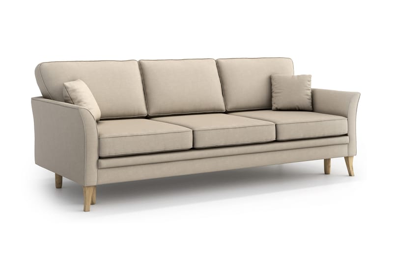 Sovesofa Lacomfort 3-seter - Beige - 3 seters sovesofa