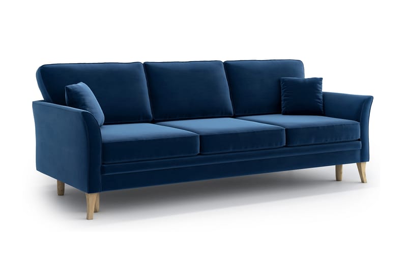 Sovesofa Lacomfort 3-seter - Blå - 3 seters sovesofa