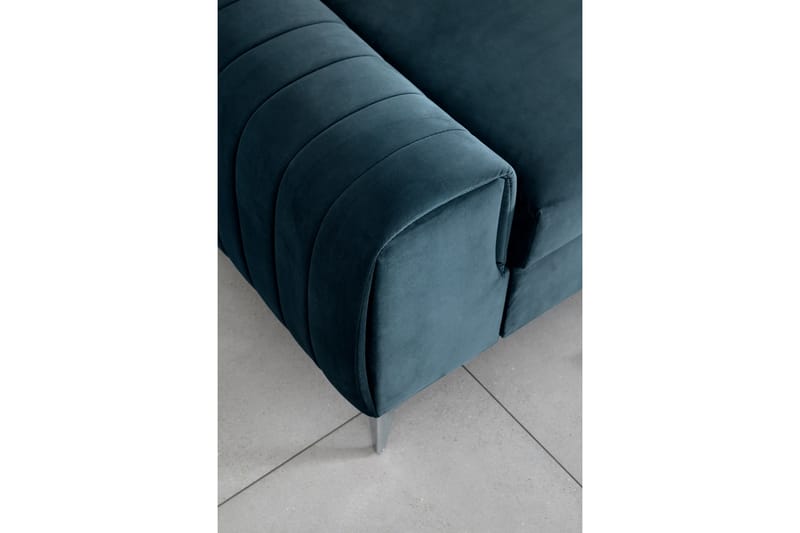 Sovesofa Laucha 3-seter - Blå - Møbler - Sofaer - Sovesofaer - 3 seters sovesofa