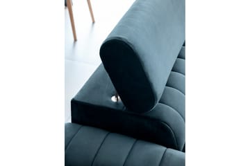 Sovesofa Laucha 3-seter - Blå - Møbler - Sofaer - Sovesofaer - 3 seters sovesofa