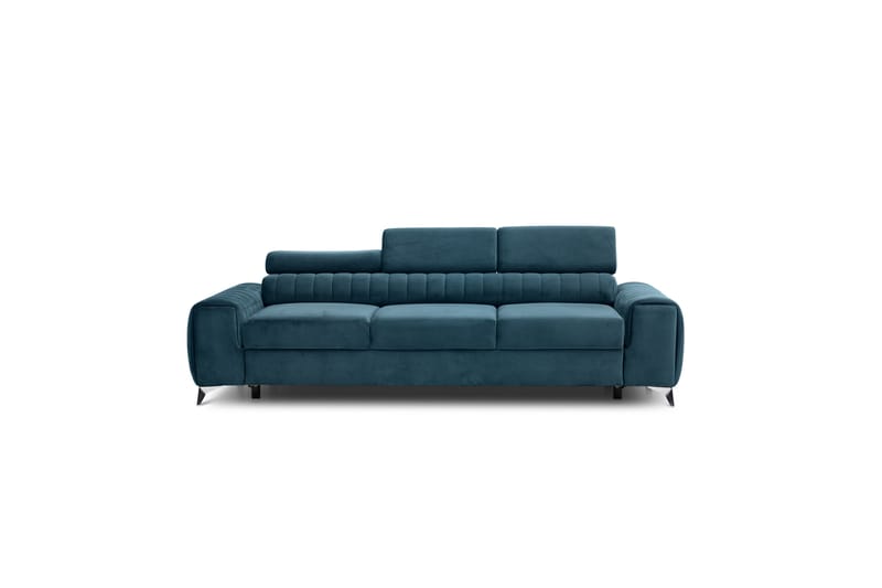 Sovesofa Laucha 3-seter - Blå - Møbler - Sofaer - Sovesofaer - 3 seters sovesofa