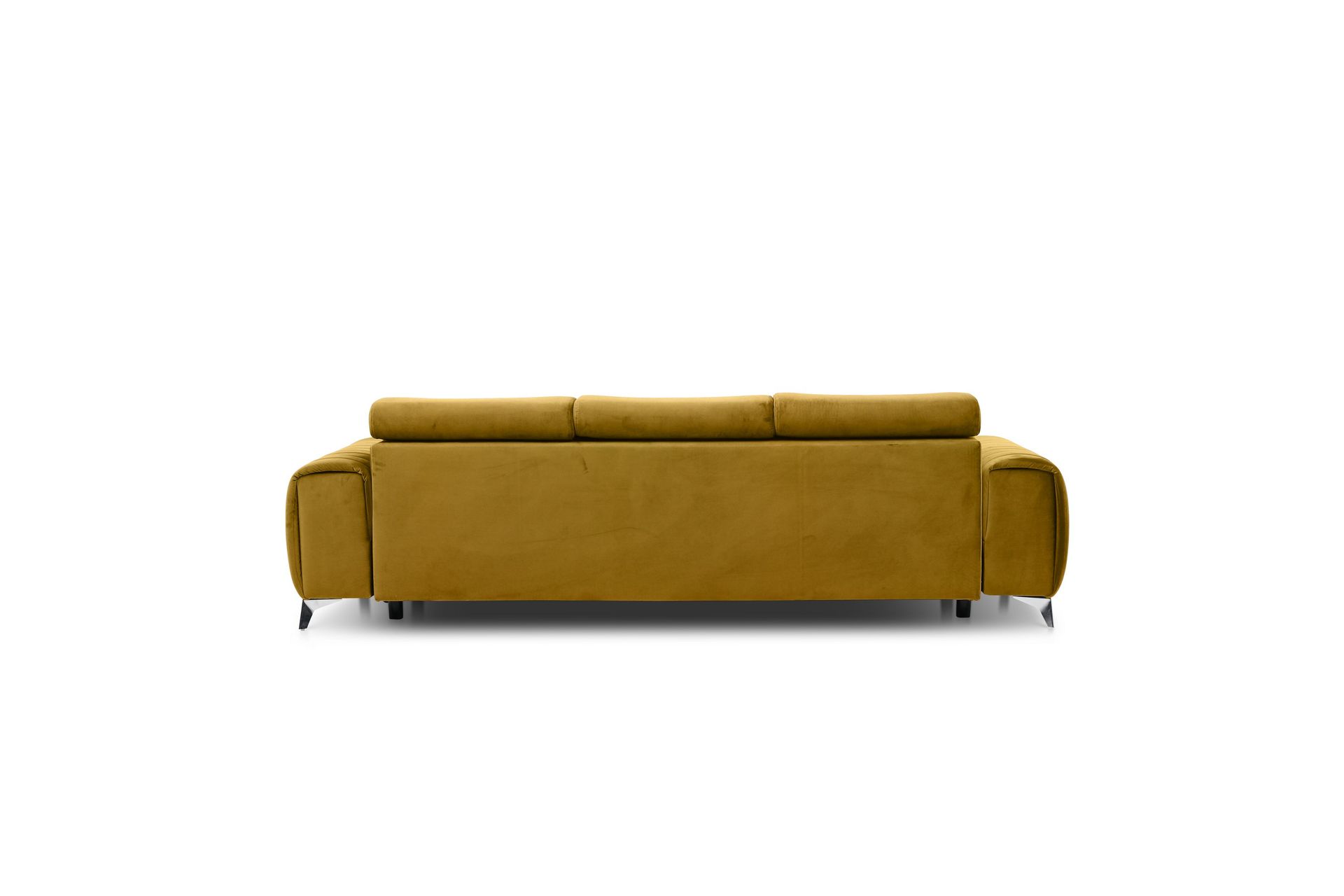 Sovesofa Laucha 3-seter - Gul - Møbler - Sofaer - Sovesofaer - 3 seters sovesofa