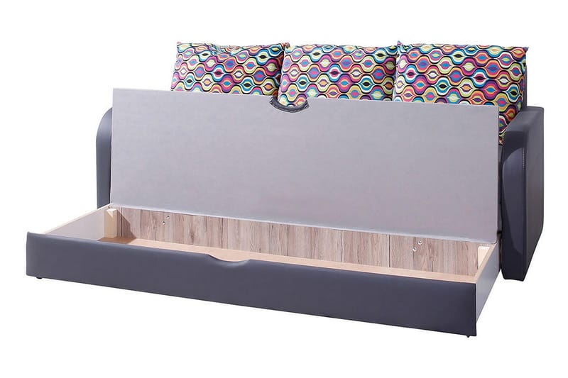 Sovesofa Lido 208x75x86 cm - Lilla - Møbler - Sofaer - Sovesofaer - 3 seters sovesofa
