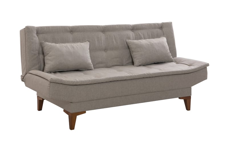 Sovesofa Longburn 3-seters 106x186 - Krem - 3 seters sovesofa