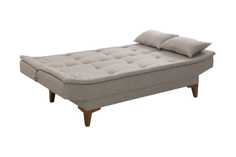 Sovesofa Longburn 3-seters 106x186 - Krem - 3 seters sovesofa