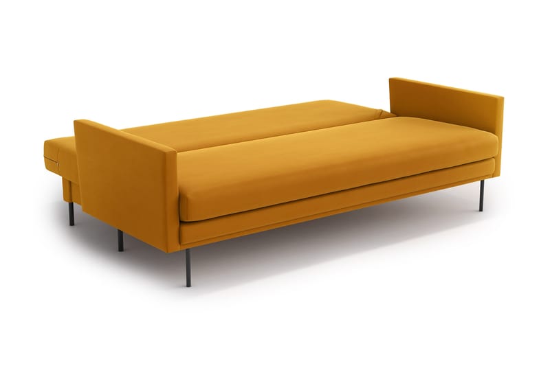 Sovesofa Nauro 3-seter - Gul - 3 seters sovesofa