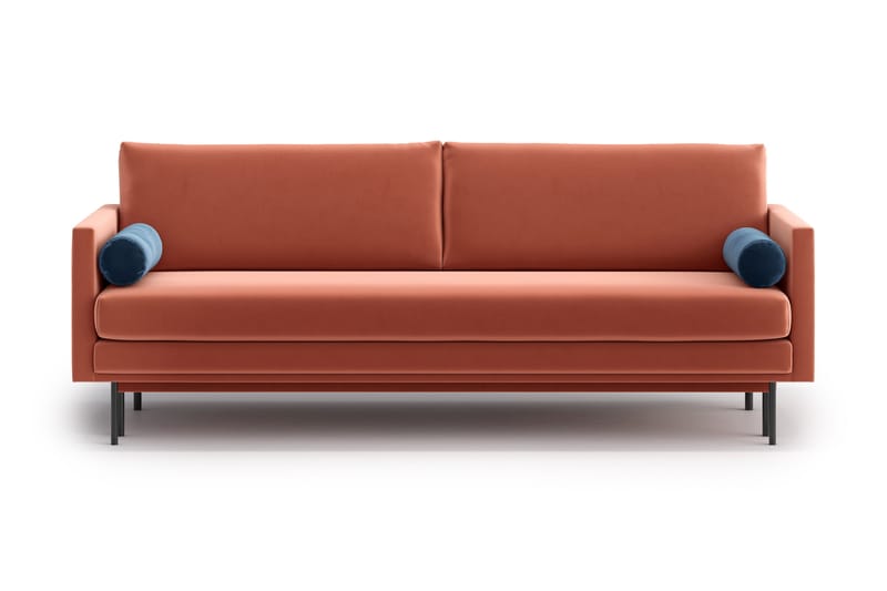 Sovesofa Nauro 3-seter - Rosa - 3 seters sovesofa