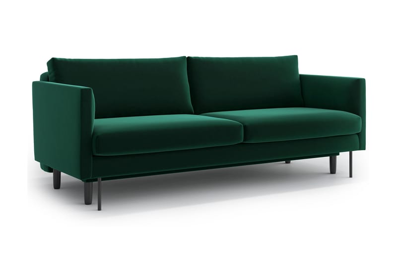 Sovesofa Nordquist 3-sits - Grønn - 3 seters sovesofa