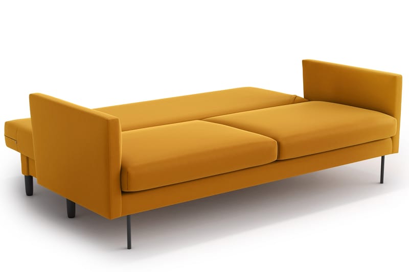 Sovesofa Nordquist 3-sits - Gul - 3 seters sovesofa