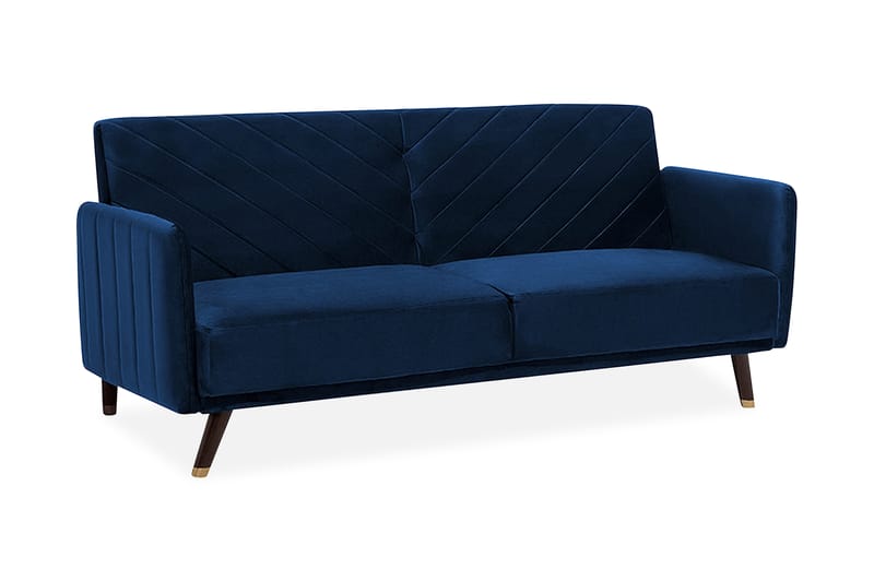 Sovesofa Senja 200 cm - Blå - 3 seters sovesofa