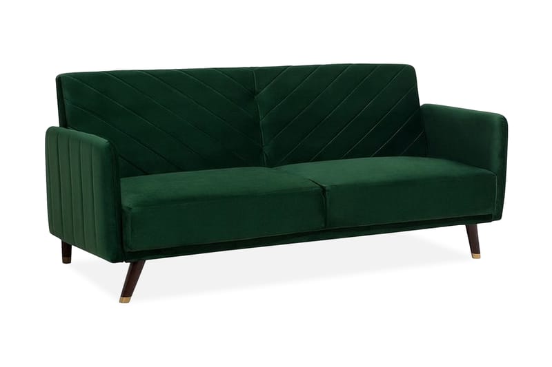 Sovesofa Senja 200 cm - Grønn - 3 seters sovesofa