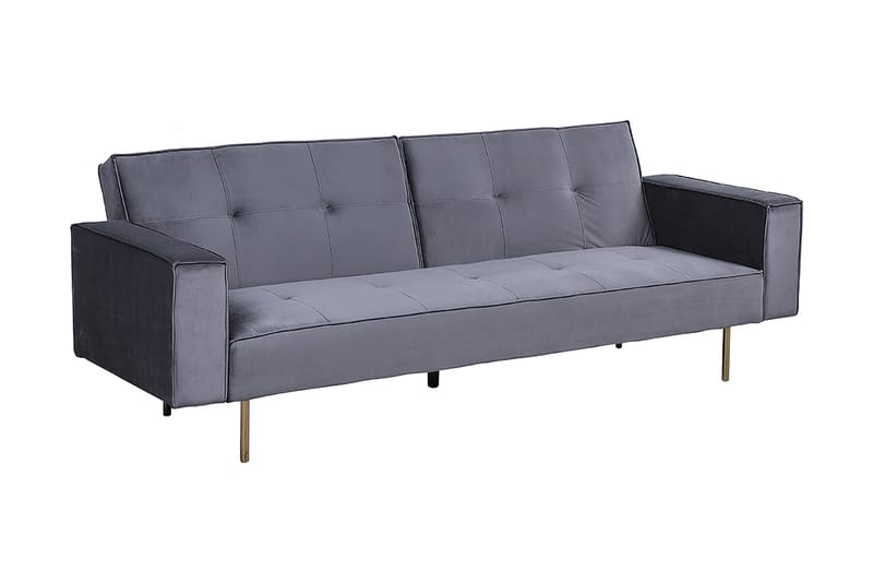 Sovesofa Visnes 218 Cm - Grå - 3 seters sovesofa