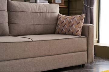 Sovesofa Windwhistle 3-seters 185x150 - Krem - Møbler - Sofaer - Sovesofaer - 3 seters sovesofa
